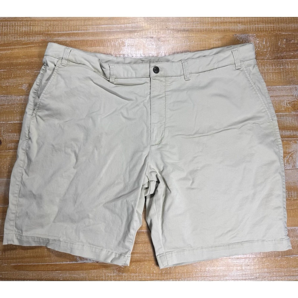 Duck Head Flat Front Khaki Short Mens 42 Beige Cotton Spandex Preppy B3